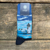 Lighthouse Cotton Socks, Navy