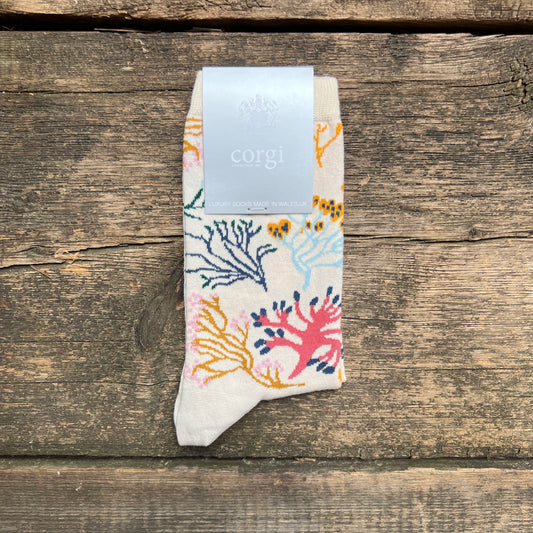 Women's Coral Cotton Socks
