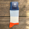 Ombre Stripe Cotton Socks, Orange/Wine