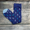 Anchor Socks, Navy