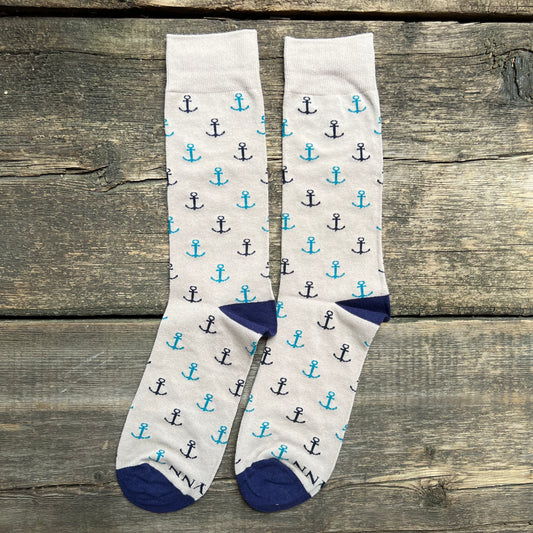 Anchor Socks, Beige