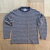 Roll Neck Sweater, Harbor Blue/Natural