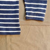 Roll Neck Sweater, Harbor Blue/Natural