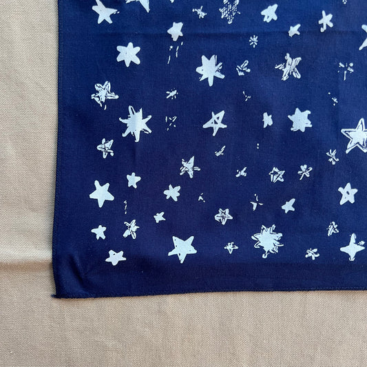 Navy Star Field Bandana