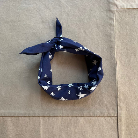 Navy Star Field Bandana