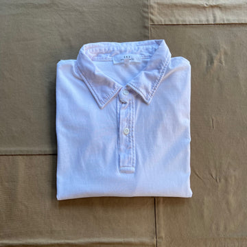 Short Sleeve Supima Jersey Polo Tee, White