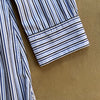 Florence Striped Shirt Dress in Poplin, Blue Multi Stripe