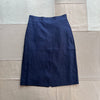 Maya Skirt in Linen, Dark Navy