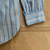 Nina Striped Popover in Double Gauze, Blue