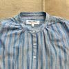 Nina Striped Popover in Double Gauze, Blue
