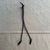 Knotted Leather Sunglass Strap, Dark Brown Stitched Leather