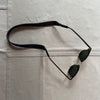 The Original Leather Sunglass Strap, Dark Brown Stitched Leather