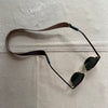 The Original Leather Sunglass Strap, Dark Brown Waxed Leather