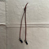 Knotted Leather Sunglass Strap, Chestnut Stitched Leather