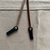 Knotted Leather Sunglass Strap, Light Brown Waxed Leather