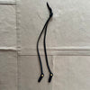 Knotted Leather Sunglass Strap, Black Stitched Leather