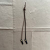 Knotted Leather Sunglass Strap, Dark Brown Waxed Leather
