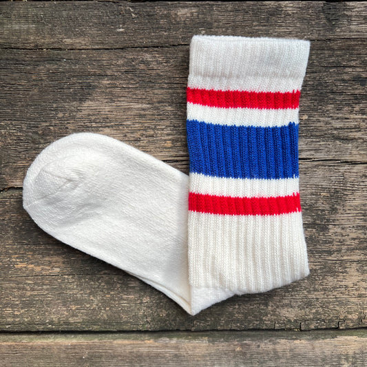 The Retro Stripe, Royal/Red