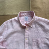 Irish Linen Sport Shirt, Bleached Pink