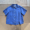 Maddie Shirt in Linen, Ultramarine