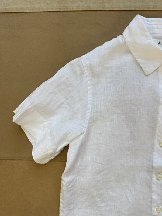 Maddie Shirt in Linen, White