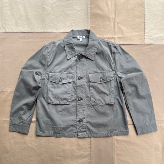 Women's Crop Camp Shirt Jacket, Lichen