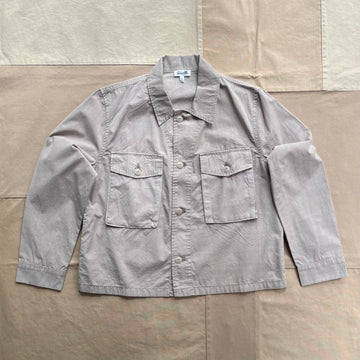 Women's Crop Camp Shirt Jacket, Khaki