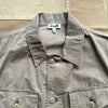 Women's Crop Camp Shirt Jacket, Khaki