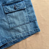 Women's Denim Fatigue Shorts
