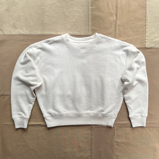 Women's Classic Knit Crewneck, Vintage White