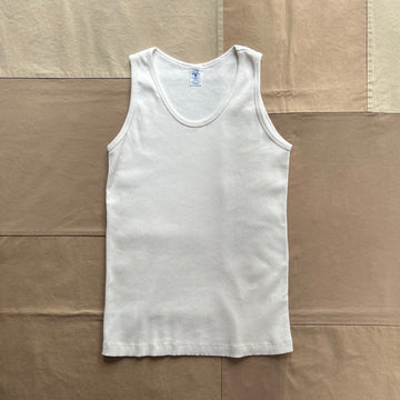 Ribbed Tank, White