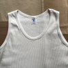 Ribbed Tank, White