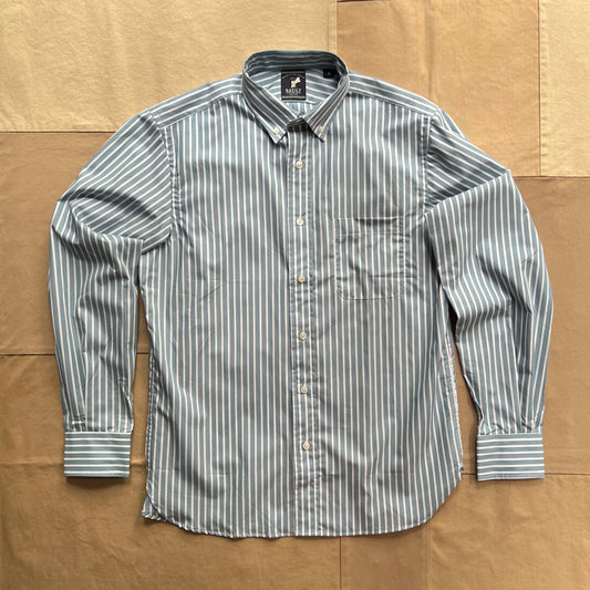 Provincetown Stripe Button Down, Cottage Blue