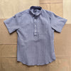 Striped Short Sleeve Seersucker Popover, Harbor Blue/White