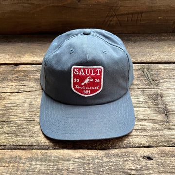 Portsmouth NH Patch Hat, Washed Navy