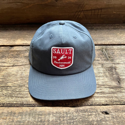 Portsmouth NH Patch Hat, Washed Navy