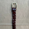 Sargasso Braided Leather Belt, Brown
