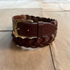 Sargasso Braided Leather Belt, Brown
