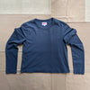 Women's Long Sleeve Slub T-shirt, Indigo