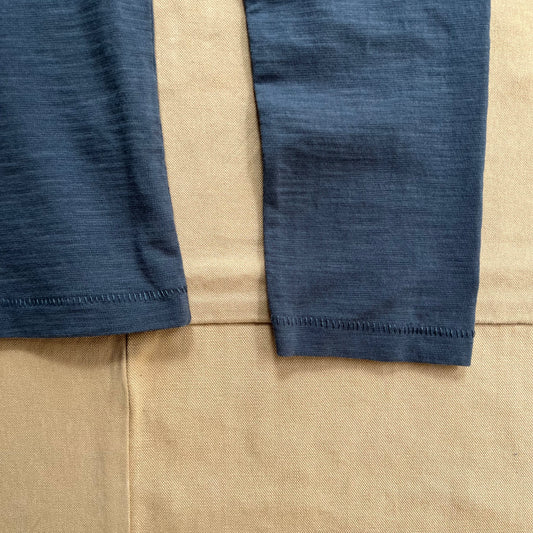 Women's Long Sleeve Slub T-shirt, Indigo