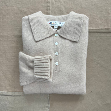 Alice Polo in Cashmere, Oatmeal