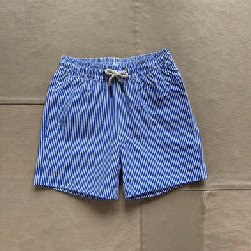 Kid's Bayberry Trunk, Light Blue Seersucker