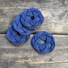Sailor Knot Coasters, Navy