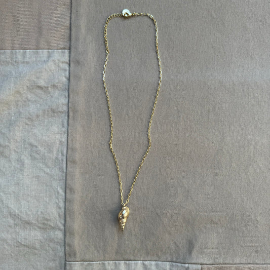 Marina Spiral Shell Pendant Necklace