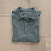 Short Sleeve Striped Supima Polo, Rye Grass