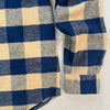 Plaid Cotton Flannel Shirt, Gold Navy