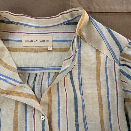 Women's Edith Blouse, Bahama Stripe