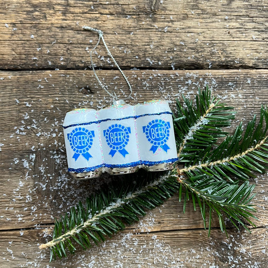 Six Pack Beer Glass Ornament