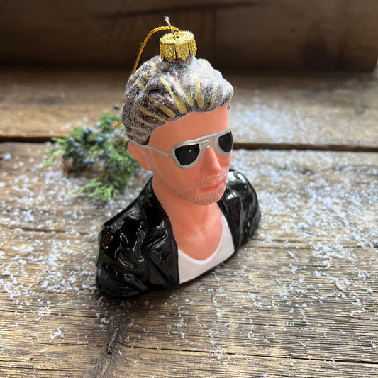 George Michael Glass Ornament