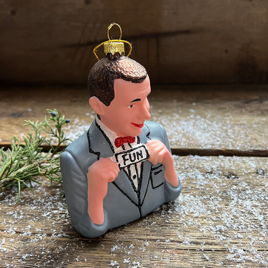 Pee-Wee Herman Glass Ornament